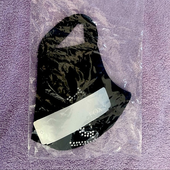 Beautiful cloth mask  for women , fox’s , with sparkly designer name (fabulous ) - Picture 5 of 5